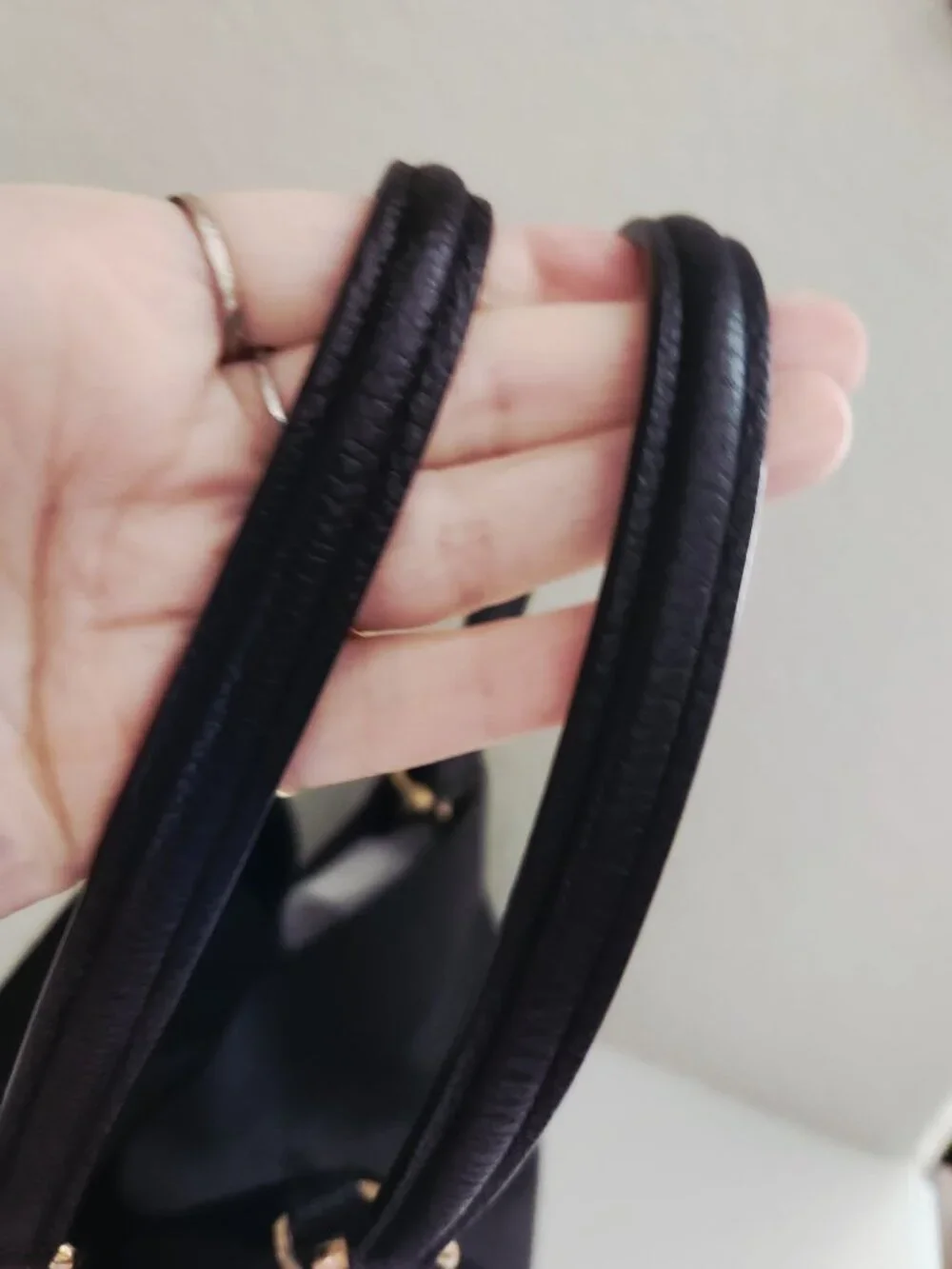 Euc Coach Lexy Black Suede & Leather Shoulder Bag